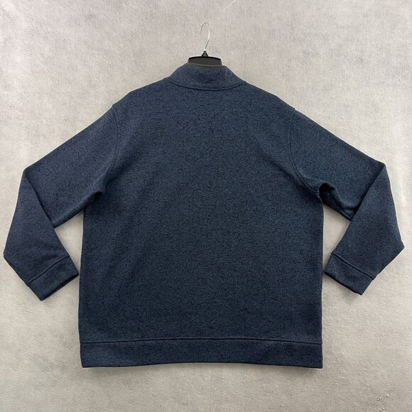 Eddie Bauer Sweater Mens Size XXL Blue Pullover Henley Snap Sweatshirt - Picture 5 of 12